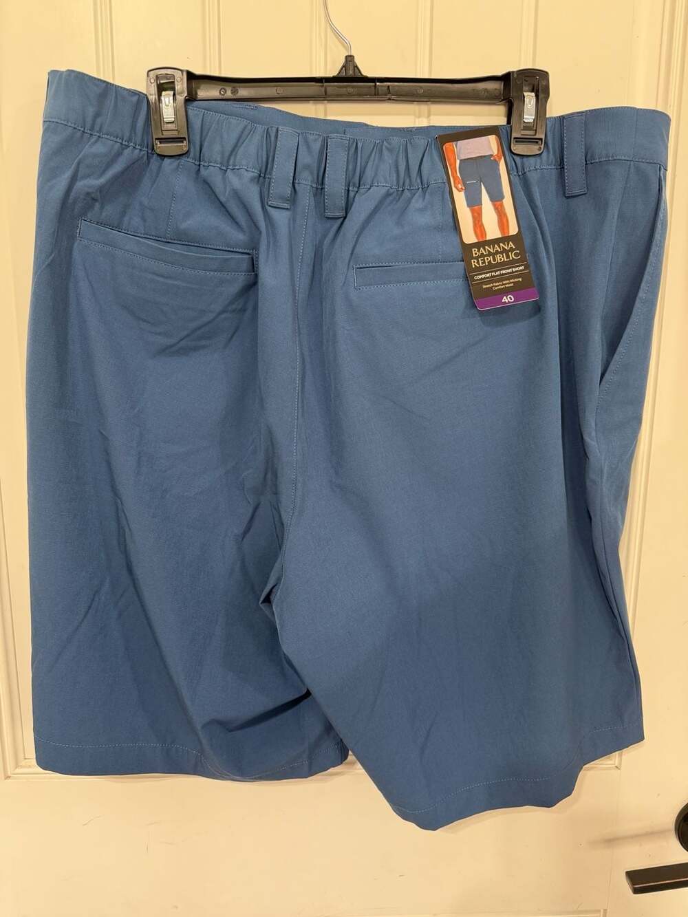 Banana Republic Men's Comfort Flat Front Stretch Wicking Shorts